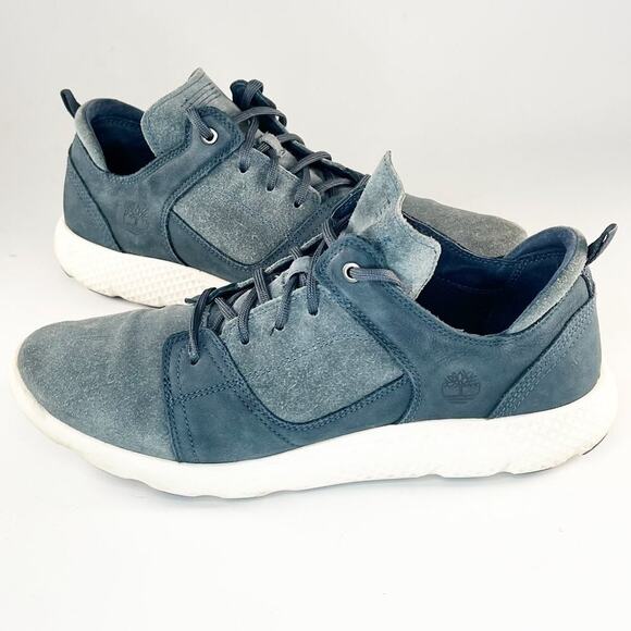 Timberland Flyroam Blue Suede Leather Sneakers Shoes Men 12 - Picture 1 of 13